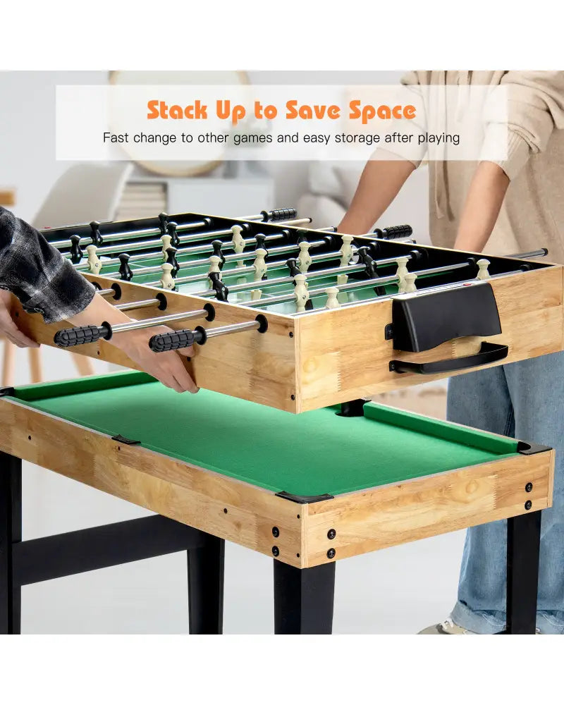 10-in-1 Multi Combo Game Table Set for Home - Multicolor - Game Room