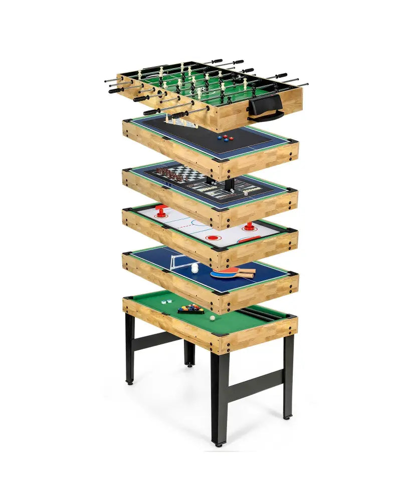 10-in-1 Multi Combo Game Table Set for Home - Multicolor - Game Room