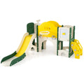 10 in 1 Toddler Slide Set Kids Slide and Climber Playset Indoor Playground - Yellow - Oasis Home Essentials