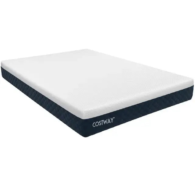 10 Inch Mattress with Jacquard Fabric Cover in a Box-Queen Size Costway