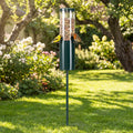 10 LBS Large Capacity Squirrel Proof Bird Feeder with Pole Mount and Baffle - Green - Bird Supplies