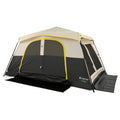 10 Person Instant Cabin Camping Tent with Rainfly 13 ft x 9 ft Portable Large Family Tent-Beige - Beige - Tents