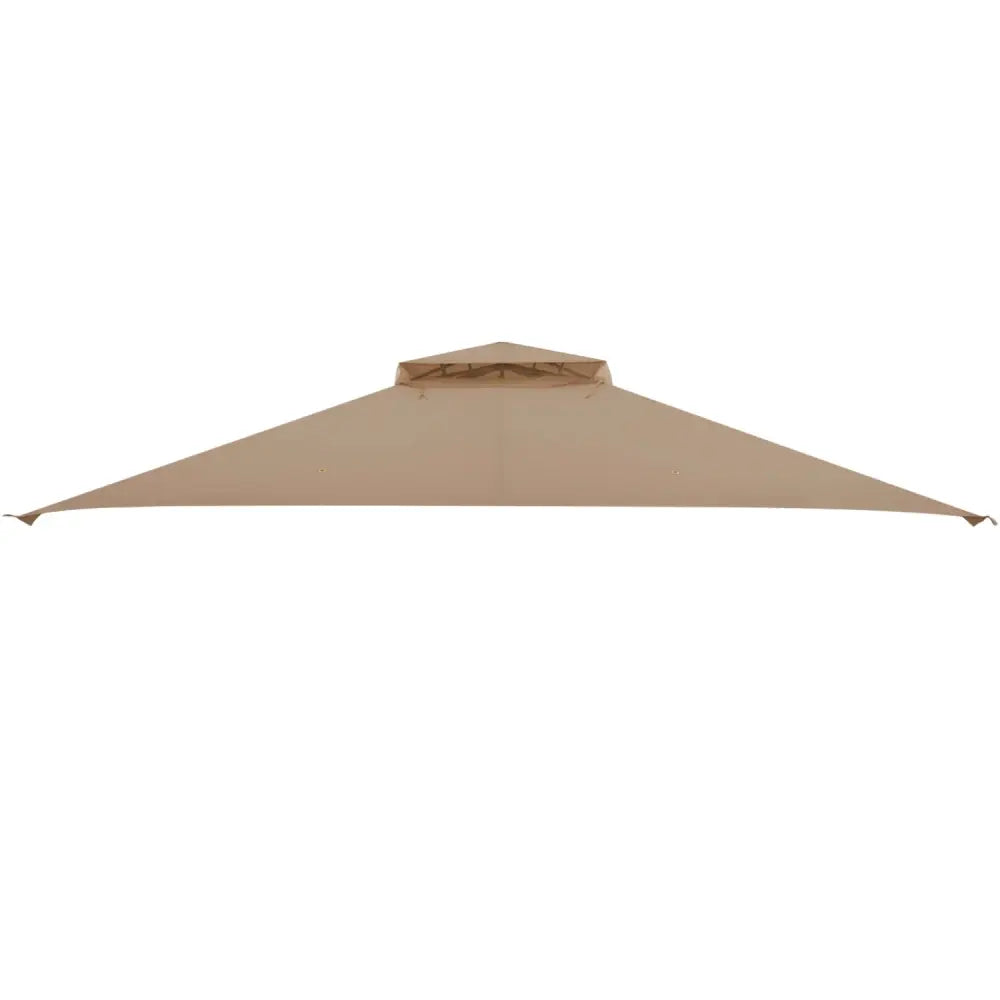 10 x 12 Feet Gazebo Replacement Top with Air Vent and Drainage Holes-Brown - Brown - Gazebos