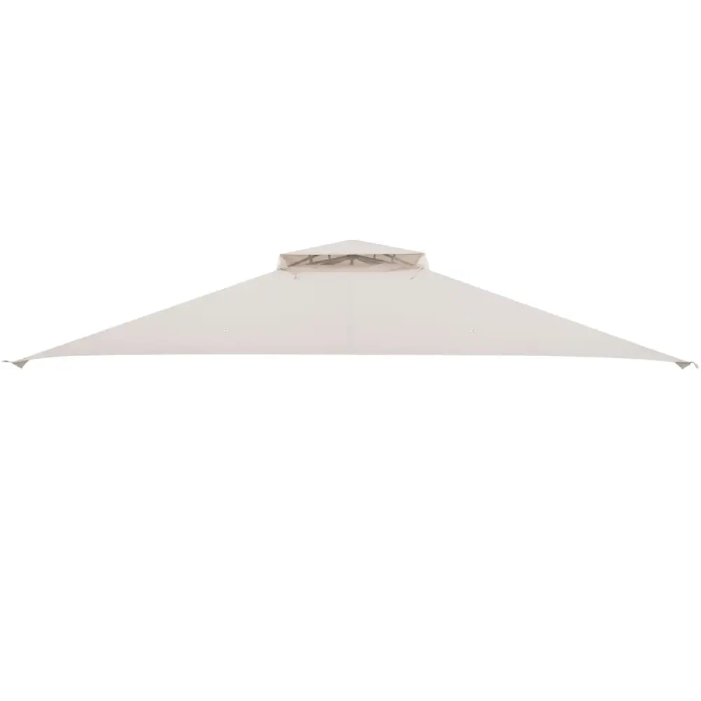 10 x 12 Feet Gazebo Replacement Top with Air Vent and Drainage Holes-Beige - Beige - Gazebos