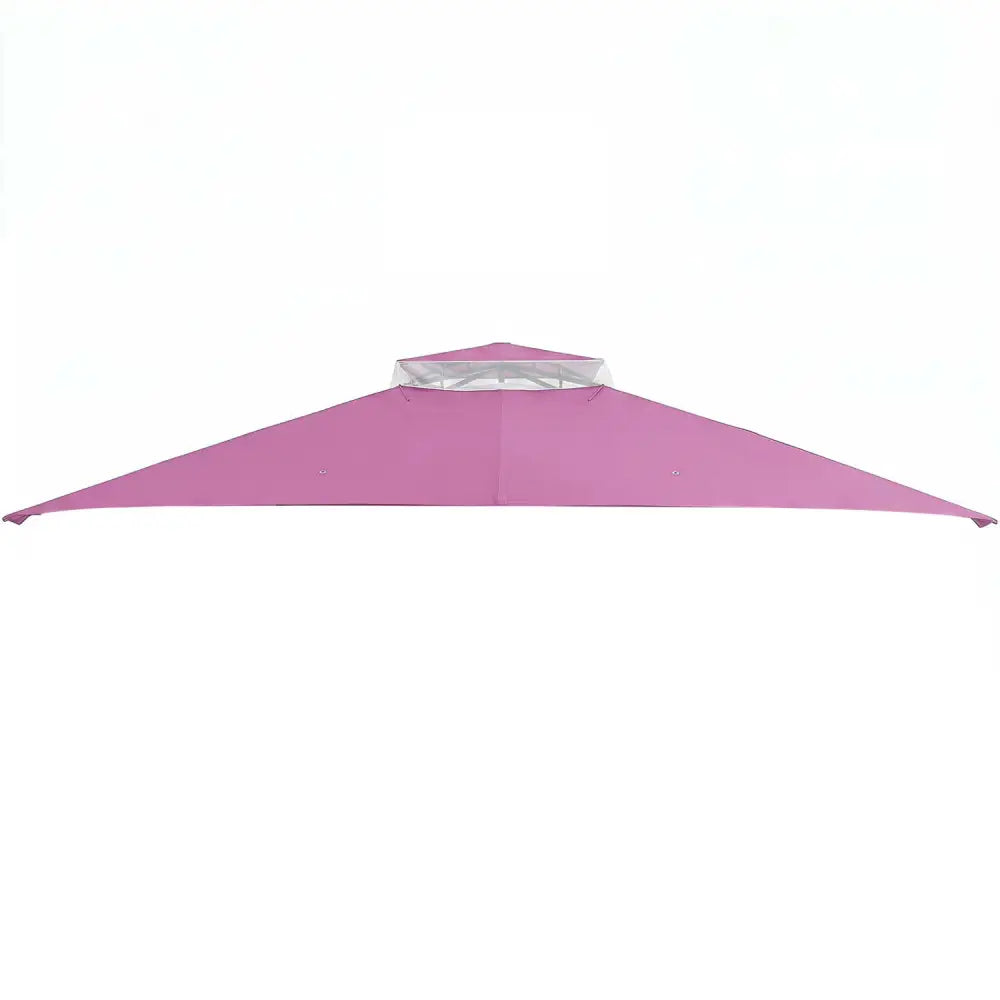 10 x 12 Feet Gazebo Replacement Top with Air Vent and Drainage Holes-Pink - Pink - Gazebos