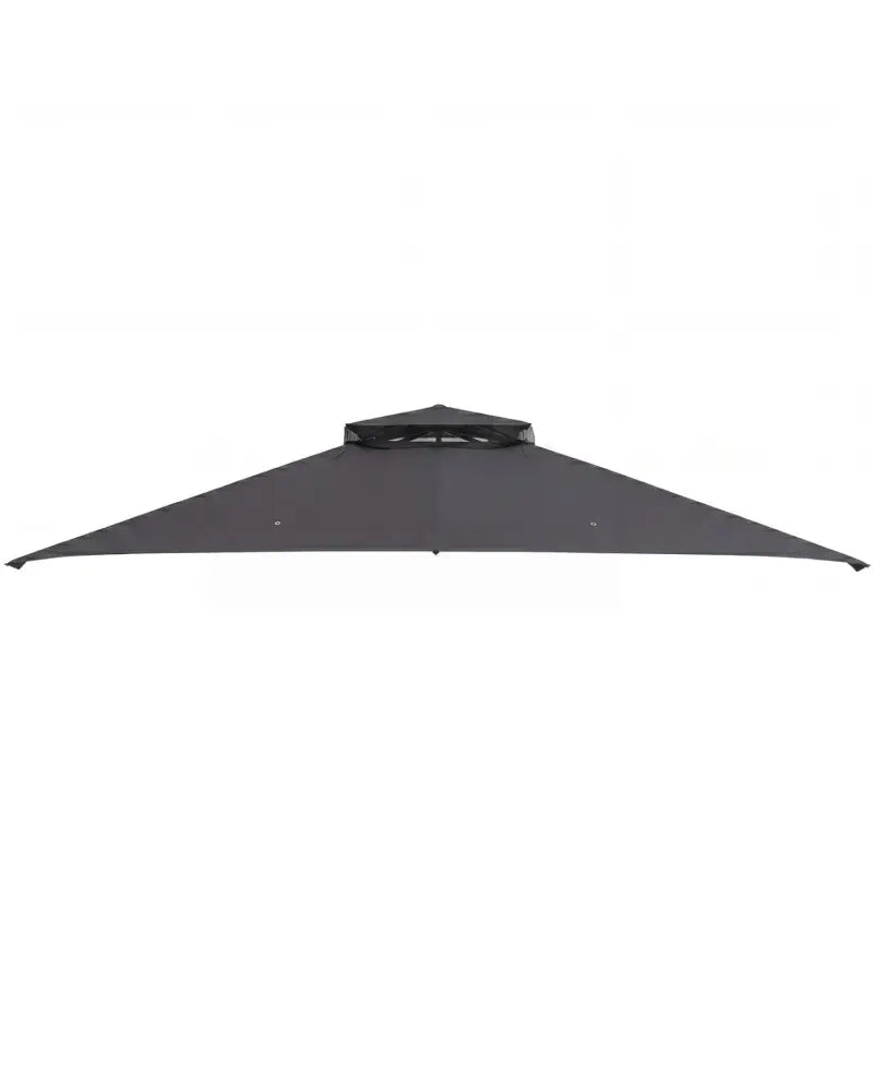 10 x 12 Feet Gazebo Replacement Top with Air Vent and Drainage Holes-Gray - Gray - Gazebos