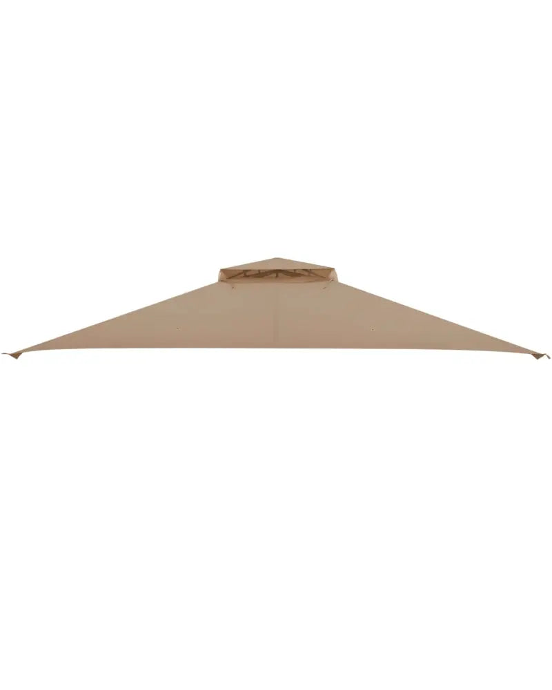10 x 12 Feet Gazebo Replacement Top with Air Vent and Drainage Holes-Brown - Brown - Gazebos