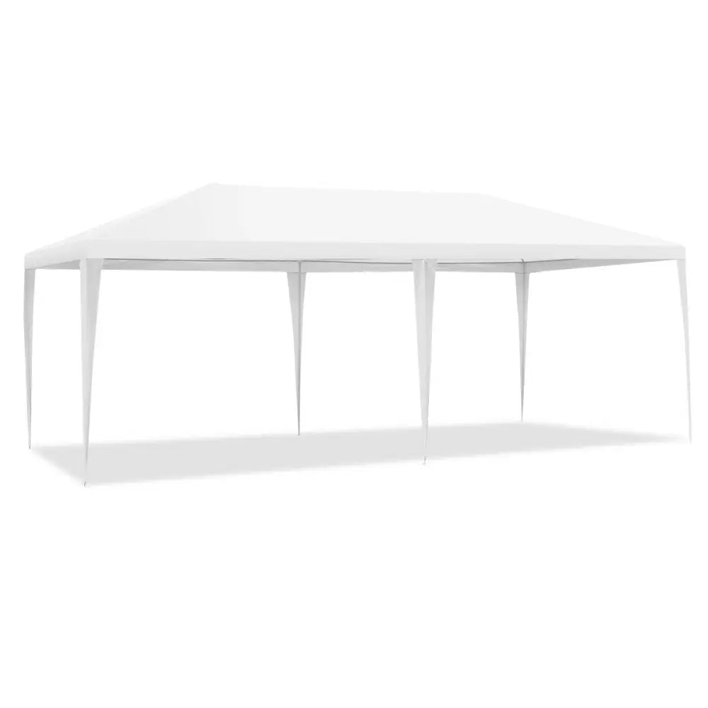 10 x 20 Feet Outdoor Party Wedding Canopy Tent with Removable Walls and Carry Bag - White - Canopies