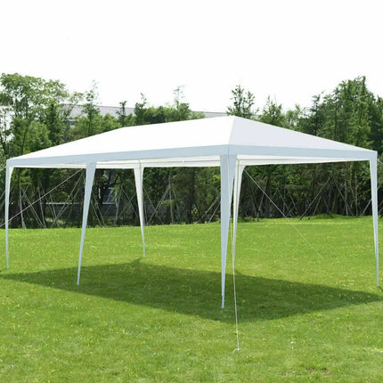 10 x 20 Feet Outdoor Party Wedding Canopy Tent with Removable Walls and Carry Bag - White - Canopies