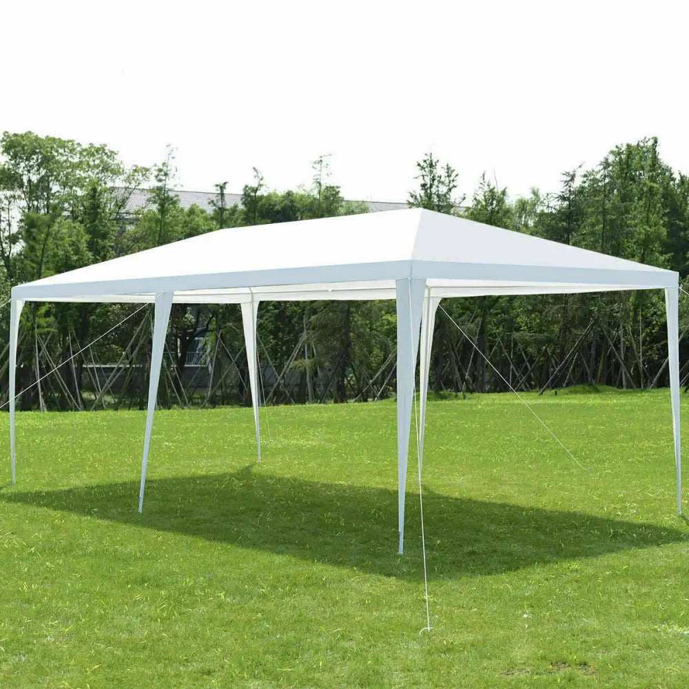 10 x 20 Feet Outdoor Party Wedding Canopy Tent with Removable Walls and Carry Bag - White - Canopies