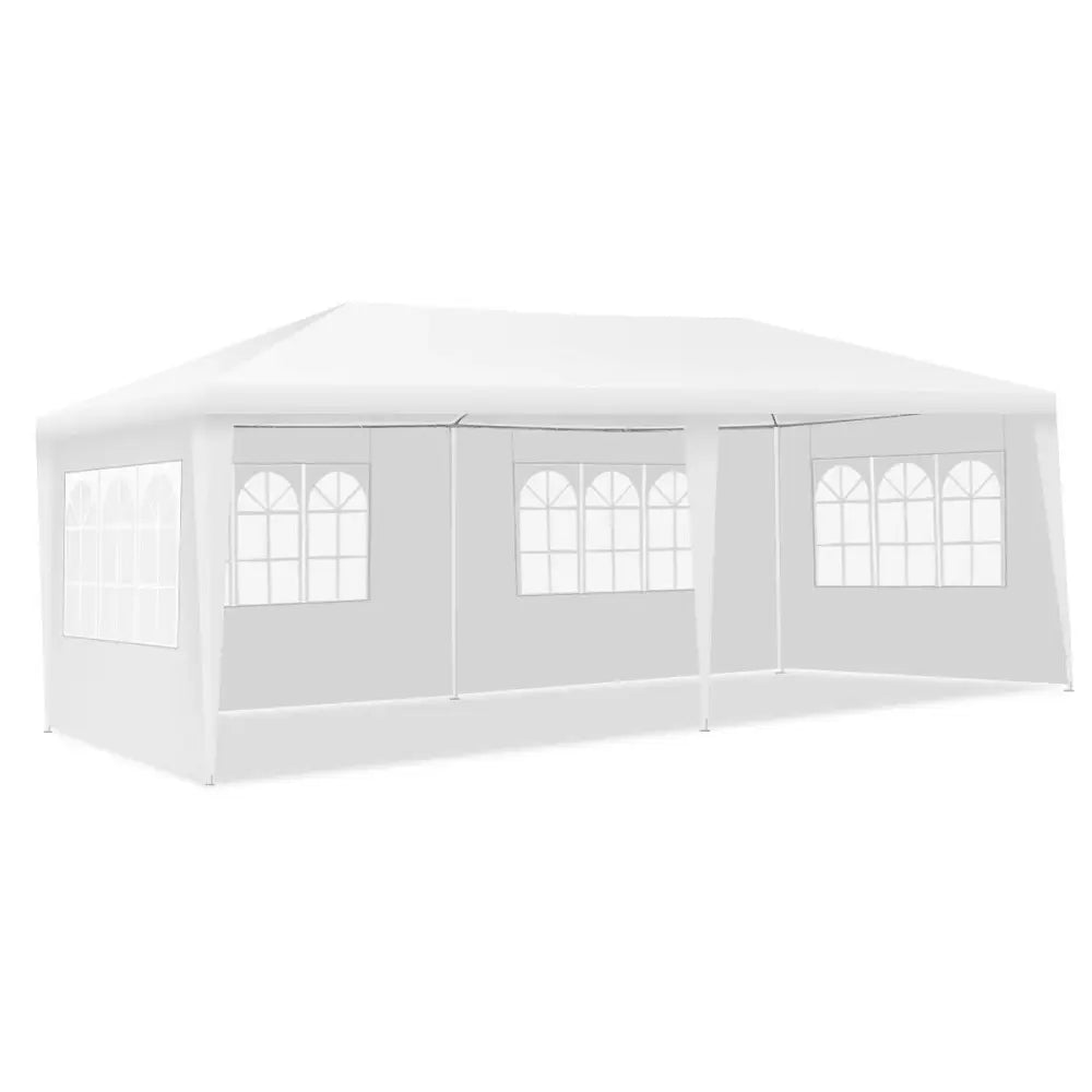 10 x 20 Feet Outdoor Party Wedding Canopy Tent with Removable Walls and Carry Bag - White - Canopies