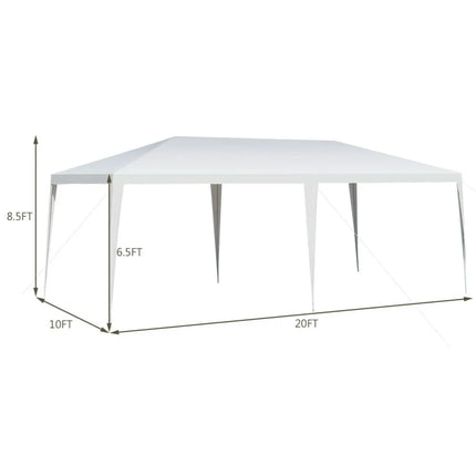 10 x 20 Feet Waterproof Canopy Tent with Tent Peg and Wind Rope - Canopies