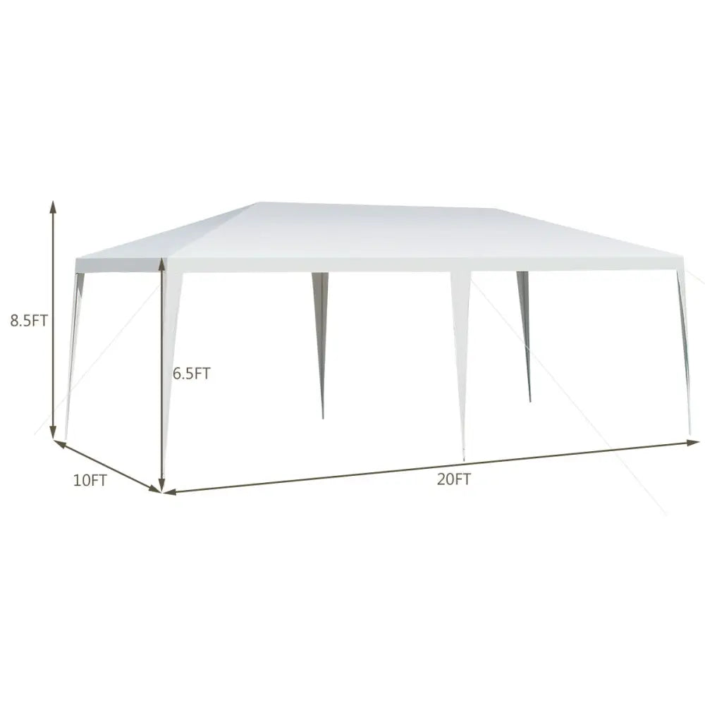 10 x 20 Feet Waterproof Canopy Tent with Tent Peg and Wind Rope - Canopies