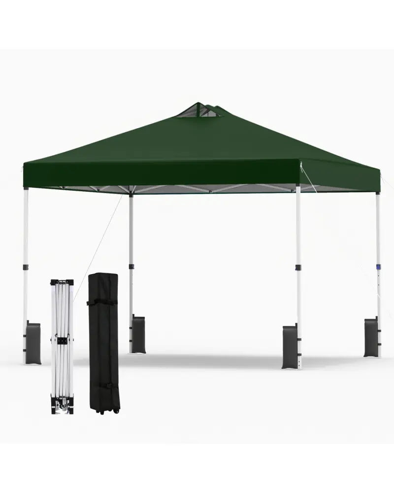 10 x 10 Feet Outdoor Commercial Pop up Canopy Tent-Green - Green - Canopies