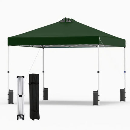 10 x 10 Feet Outdoor Commercial Pop up Canopy Tent-Green - Green - Canopies