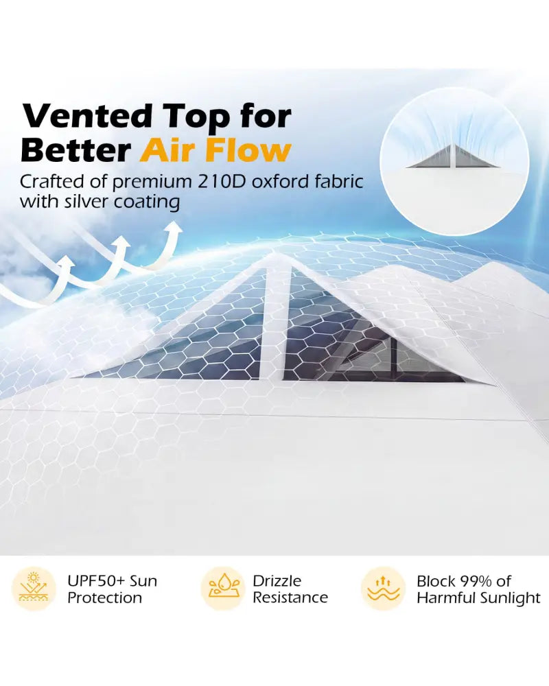 10 x 10 Feet Outdoor Commercial Pop up Canopy Tent-White - White - Canopies