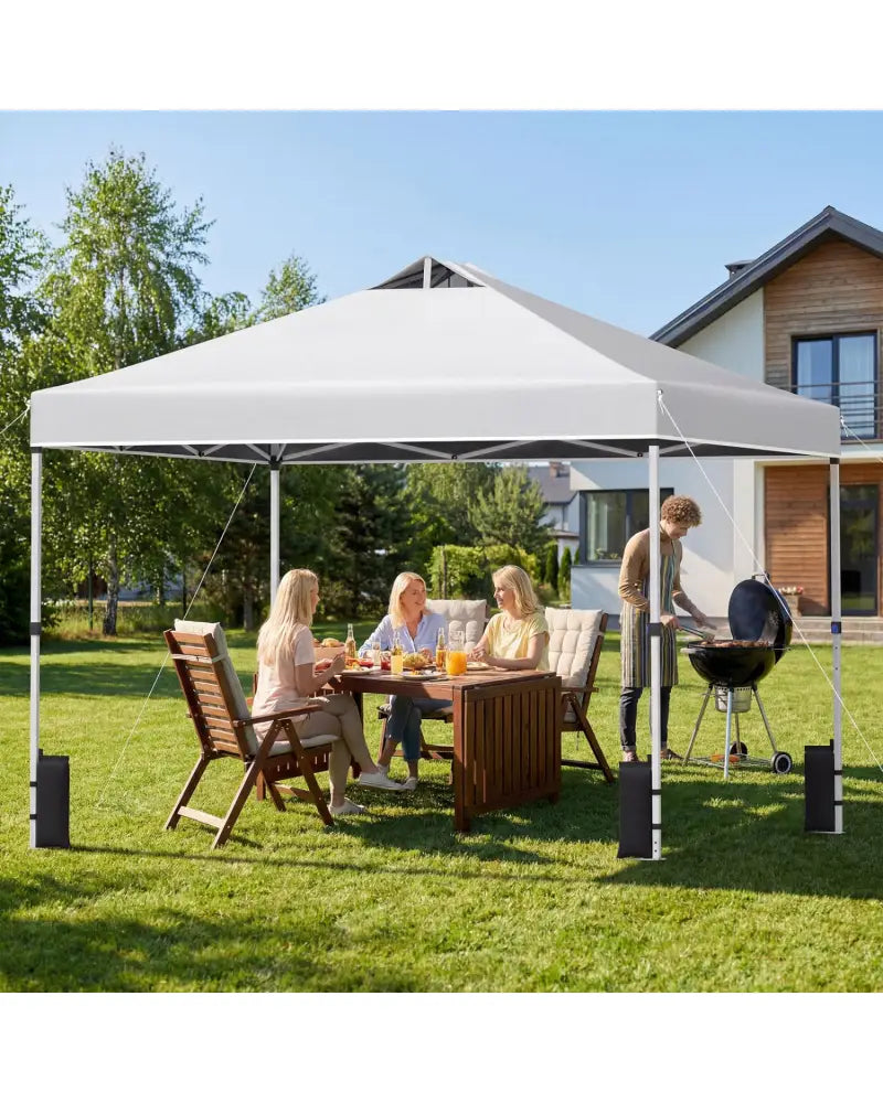 10 x 10 Feet Outdoor Commercial Pop up Canopy Tent-White - White - Canopies