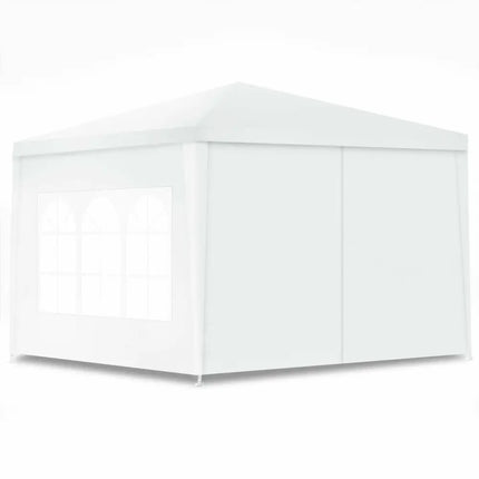 10 x 10 Feet Outdoor Side Walls Canopy Tent with 4 Removable Sidewalls - White - Canopies