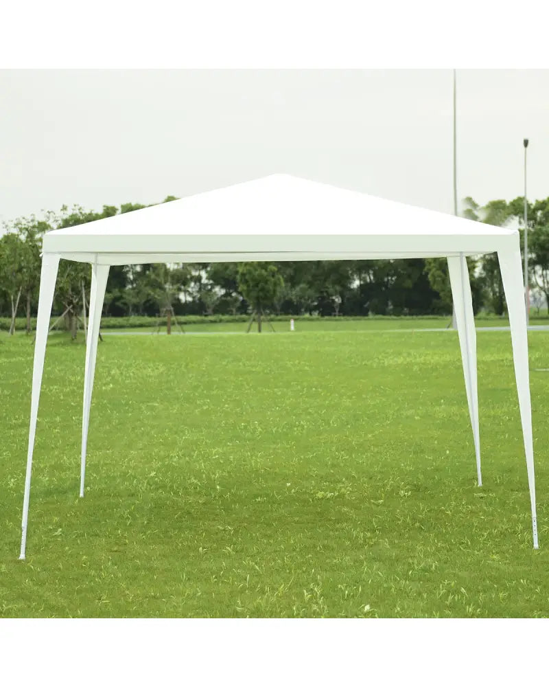 10 x 10 Feet Outdoor Wedding Canopy Tent for Backyard - White - Canopies