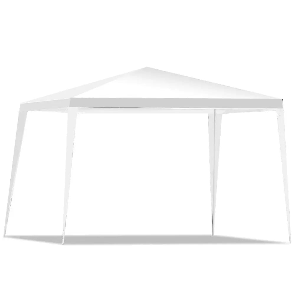 10 x 10 Feet Outdoor Wedding Canopy Tent for Backyard - White - Canopies