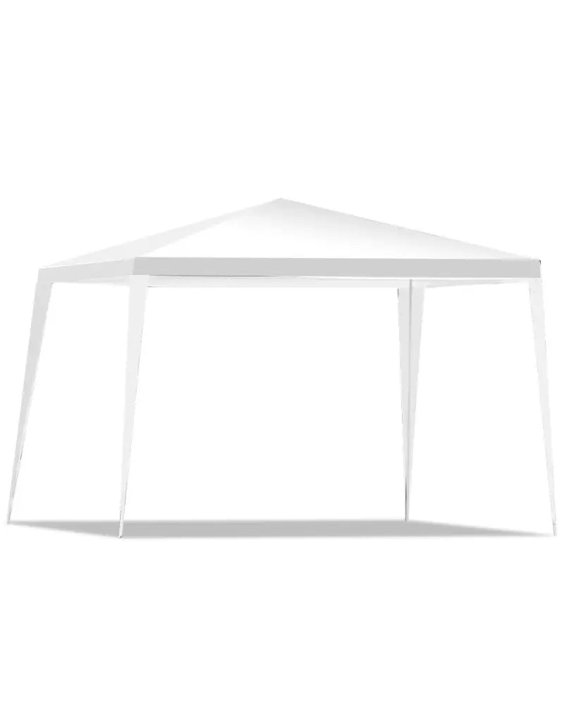 10 x 10 Feet Outdoor Wedding Canopy Tent for Backyard - White - Canopies