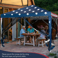 10 x 10 Feet Pop-up Canopy Tent Gazebo Canopy for Outdoor - Navy - Canopies