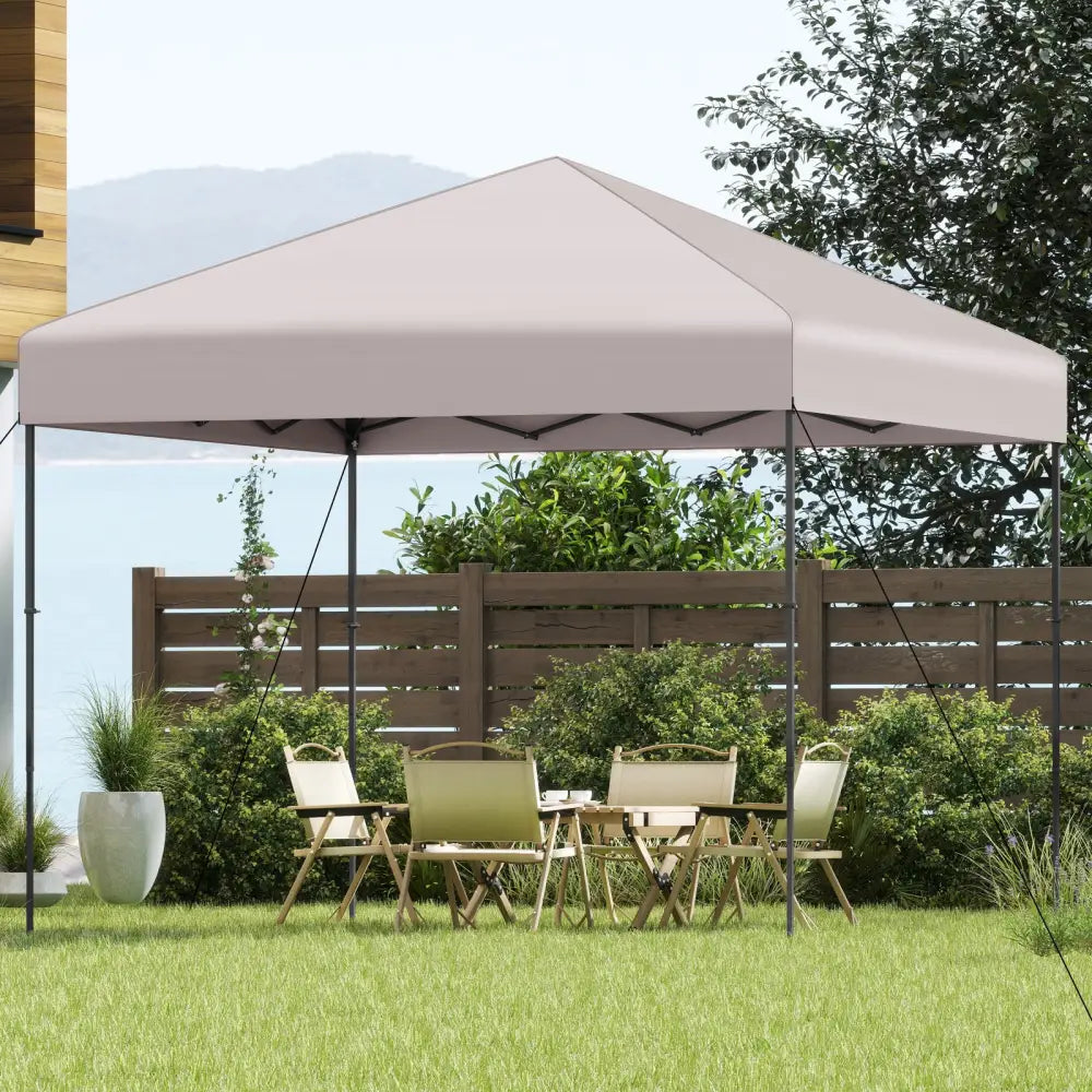 10 X 10 Feet Pop up Canopy Tent with Portable Carrying Bag and 8 Stakes-Yellow - Yellow - Canopies