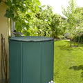 100 Gallon Portable Rain Barrel Water Collector Tank with Spigot Filter - Green - Watering & Irrigation