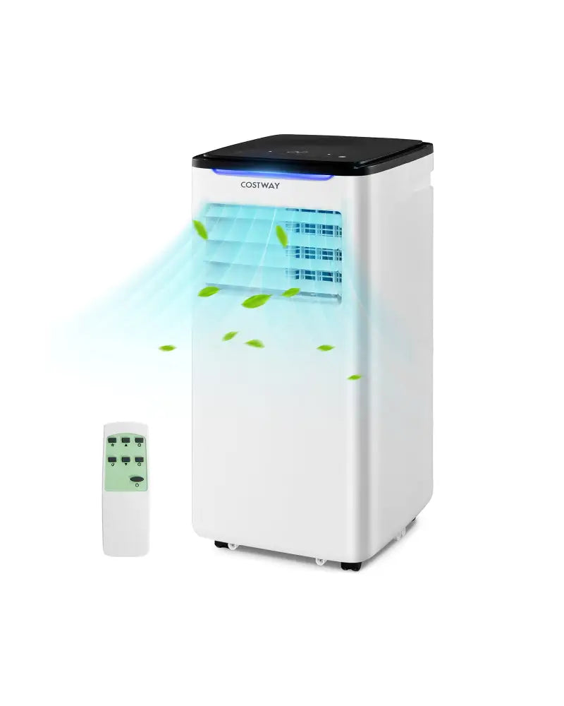 10000 BTU 3-in-1 Portable Air Conditioner with Fan and Dehumidifier Mode - Black & White - Portable Air Conditioners