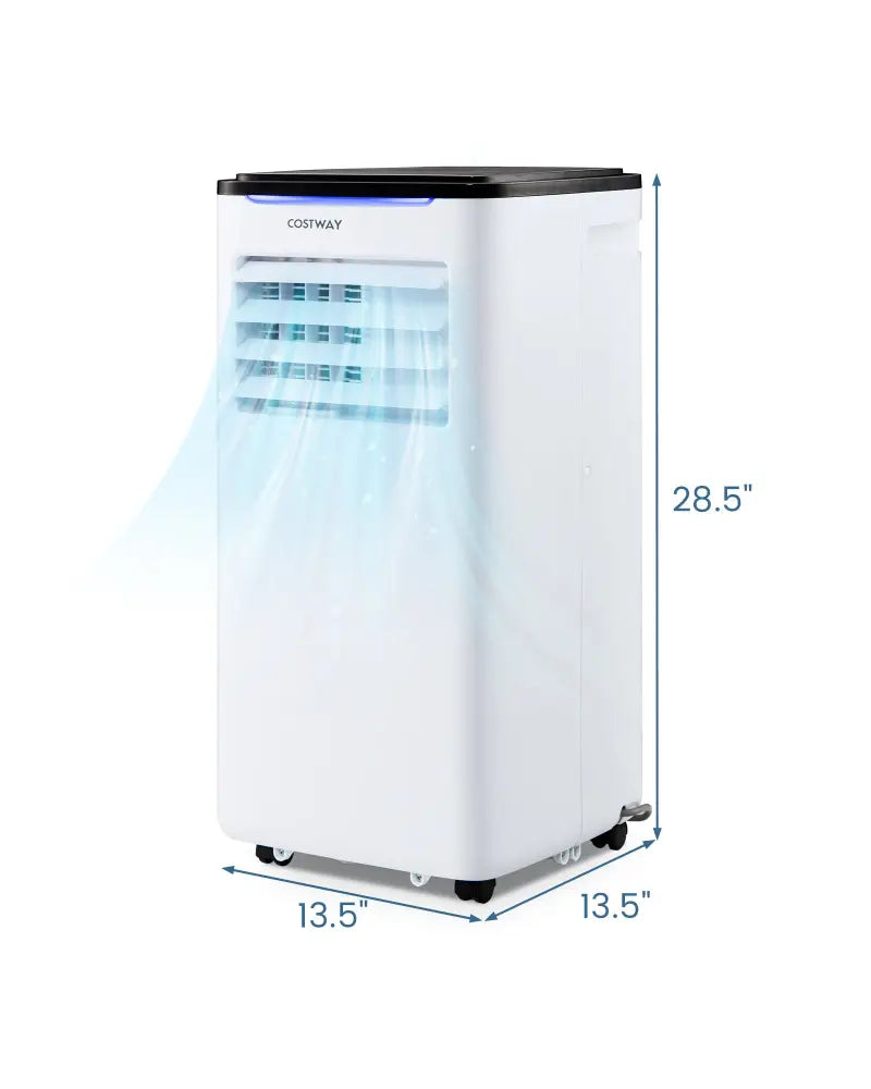 10000 BTU 3-in-1 Portable Air Conditioner with Fan and Dehumidifier Mode - Black & White - Portable Air Conditioners