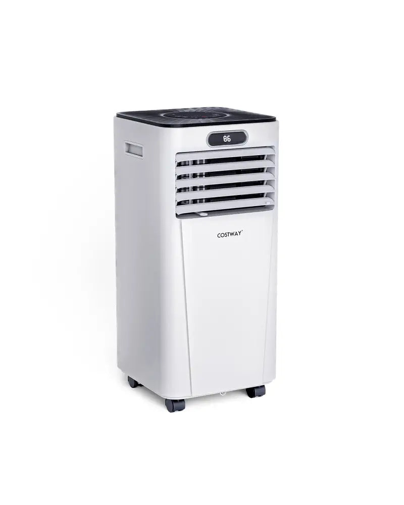 10000 BTU 4-in-1 Portable Air Conditioner with Dehumidifier and Fan Mode-White - White - Portable Air Conditioners