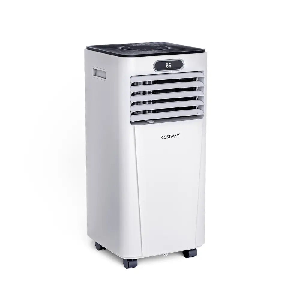 10000 BTU 4-in-1 Portable Air Conditioner with Dehumidifier and Fan Mode-White - White - Portable Air Conditioners