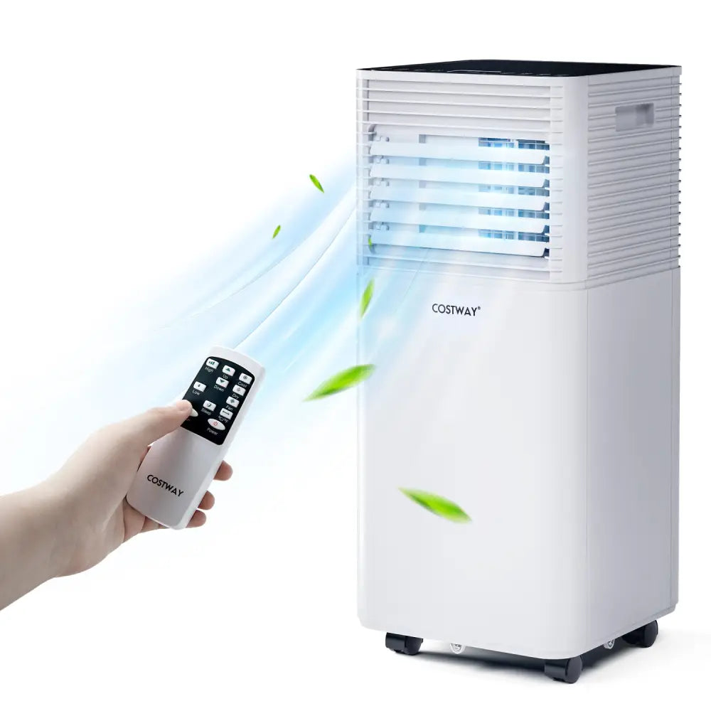 10000 BTU Air Cooler with Fan and Dehumidifier Mode-Black - Black - Portable Air Conditioners