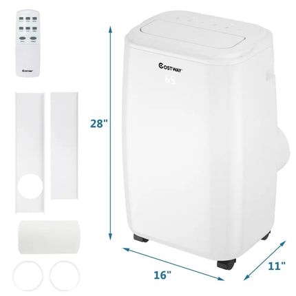 10000 BTU(Ashrae) Portable Air Conditioner with with 3 Modes and Remote Control - Oasis Home Essentials