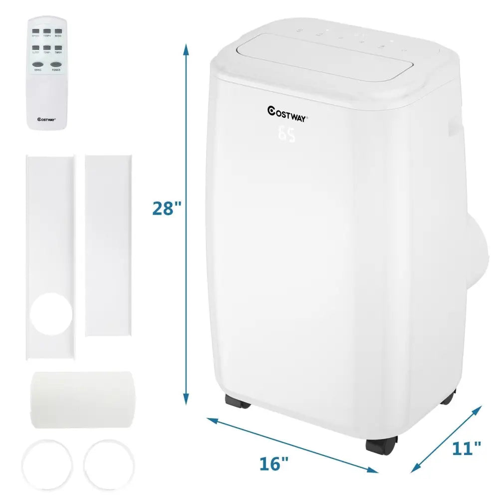 10000 BTU(Ashrae) Portable Air Conditioner with with 3 Modes and Remote Control - Oasis Home Essentials