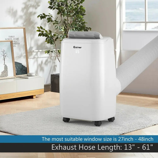 10000 BTU(Ashrae) Portable Air Conditioner with with 3 Modes and Remote Control - Oasis Home Essentials