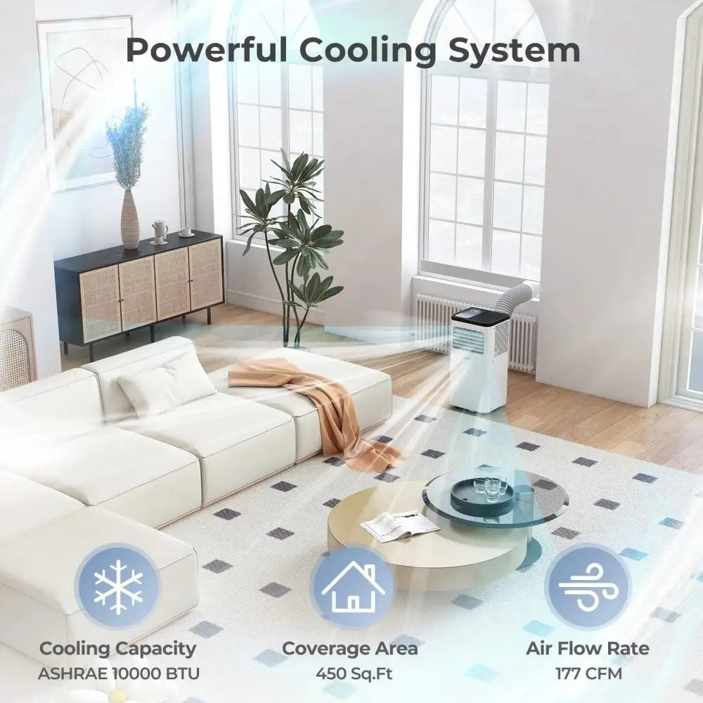 10000 BTU Portable Air Conditioner 3 in 1 Floor AC Unit Fan and Dehumidifier for Room Costway