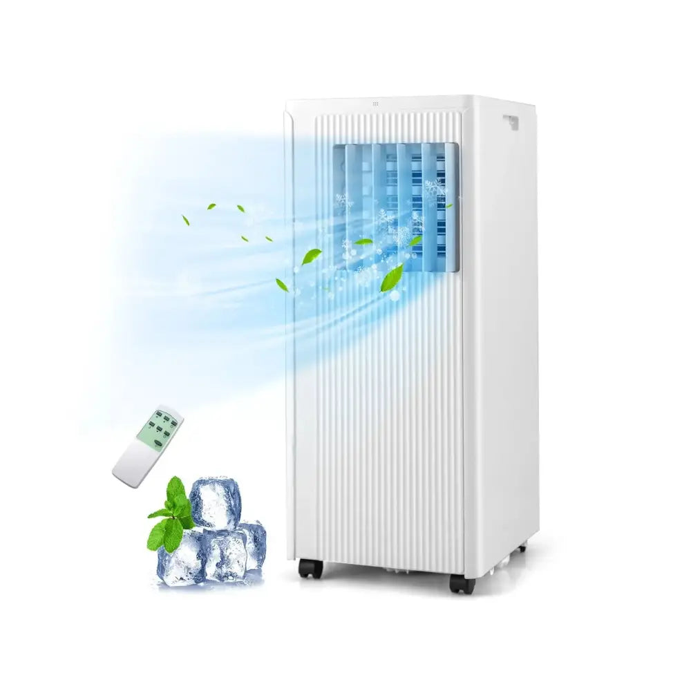 10000 BTU Portable Air Conditioner Cools up to 350 Sq wth 24H Timer Costway