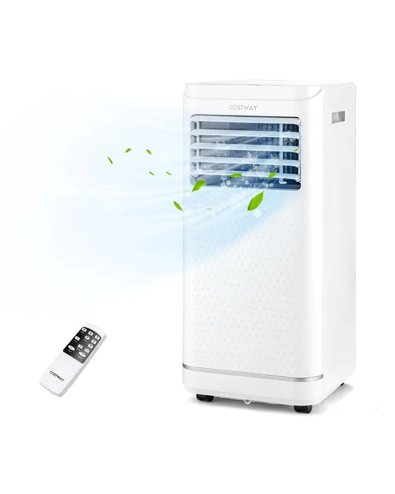 10000 BTU Portable Air Conditioner with Dehumidifier and Fan Mode - White - Portable Air Conditioners