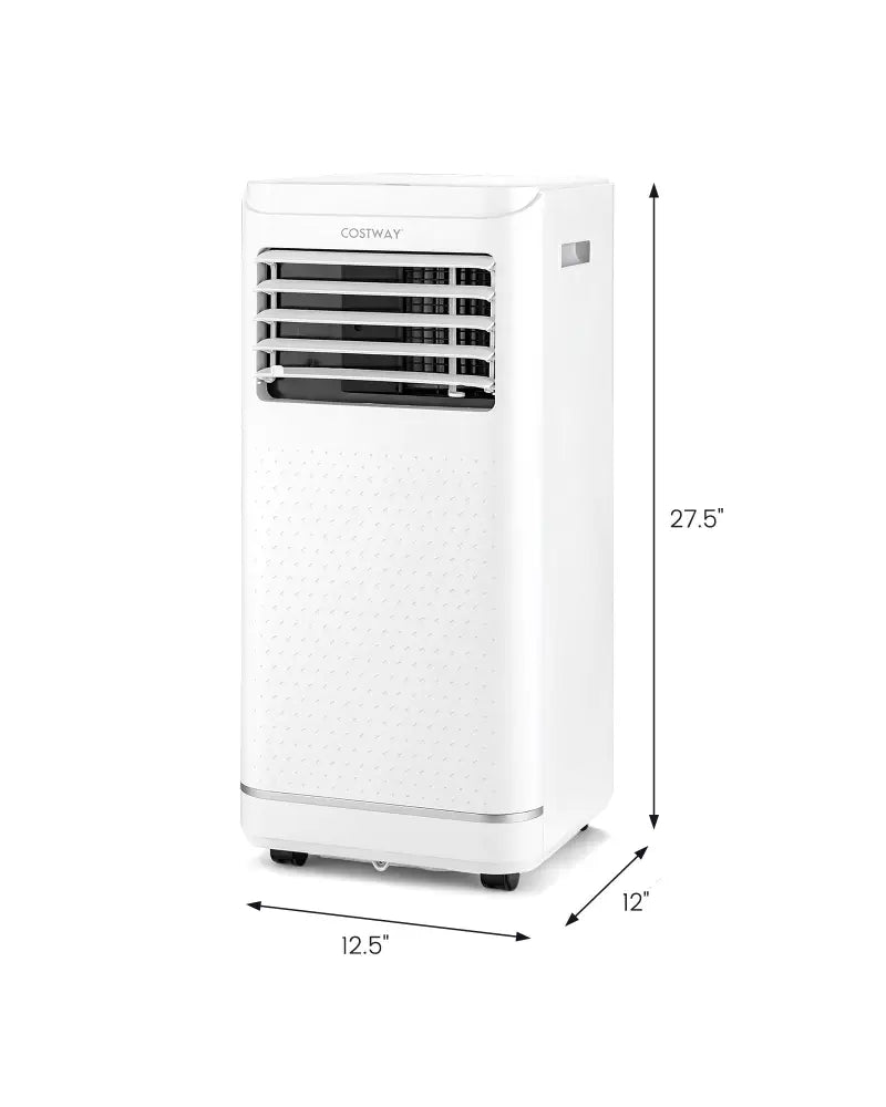10000 BTU Portable Air Conditioner with Dehumidifier and Fan Mode - White - Portable Air Conditioners