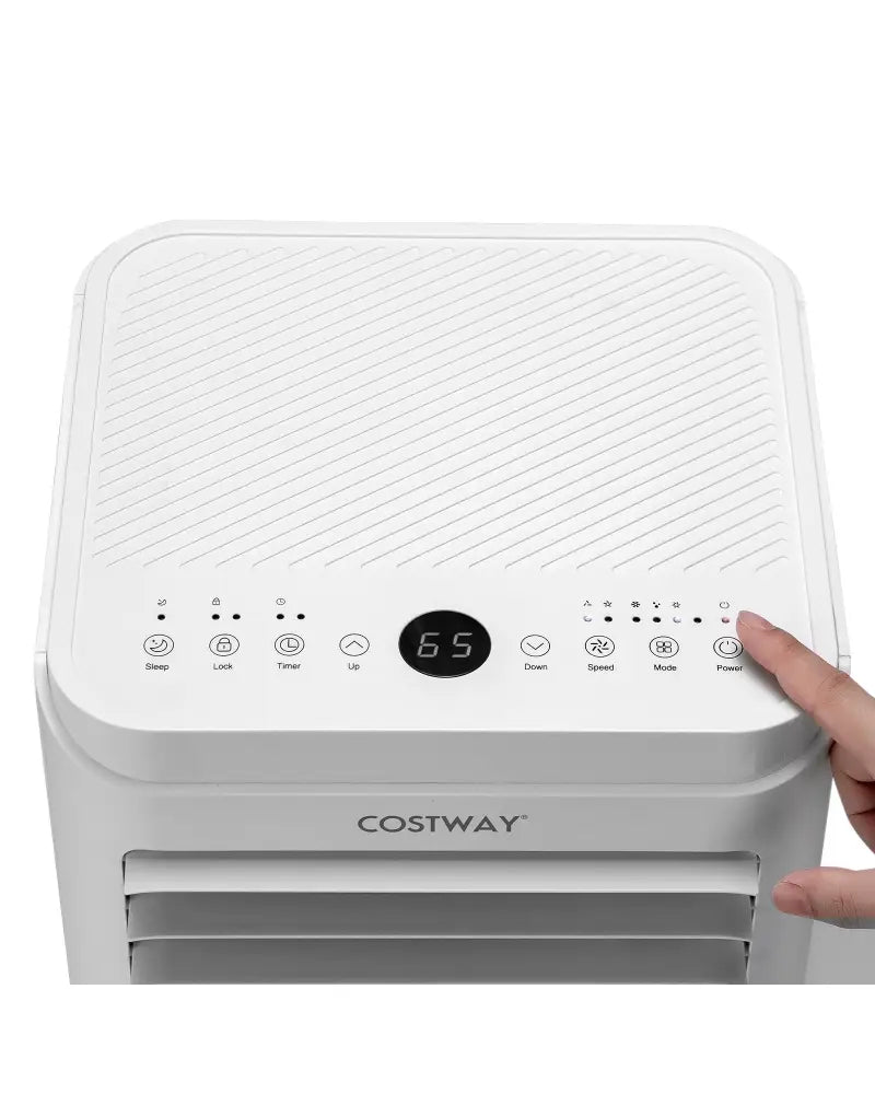 10000 BTU Portable Air Conditioner with Dehumidifier and Fan Mode - White - Portable Air Conditioners