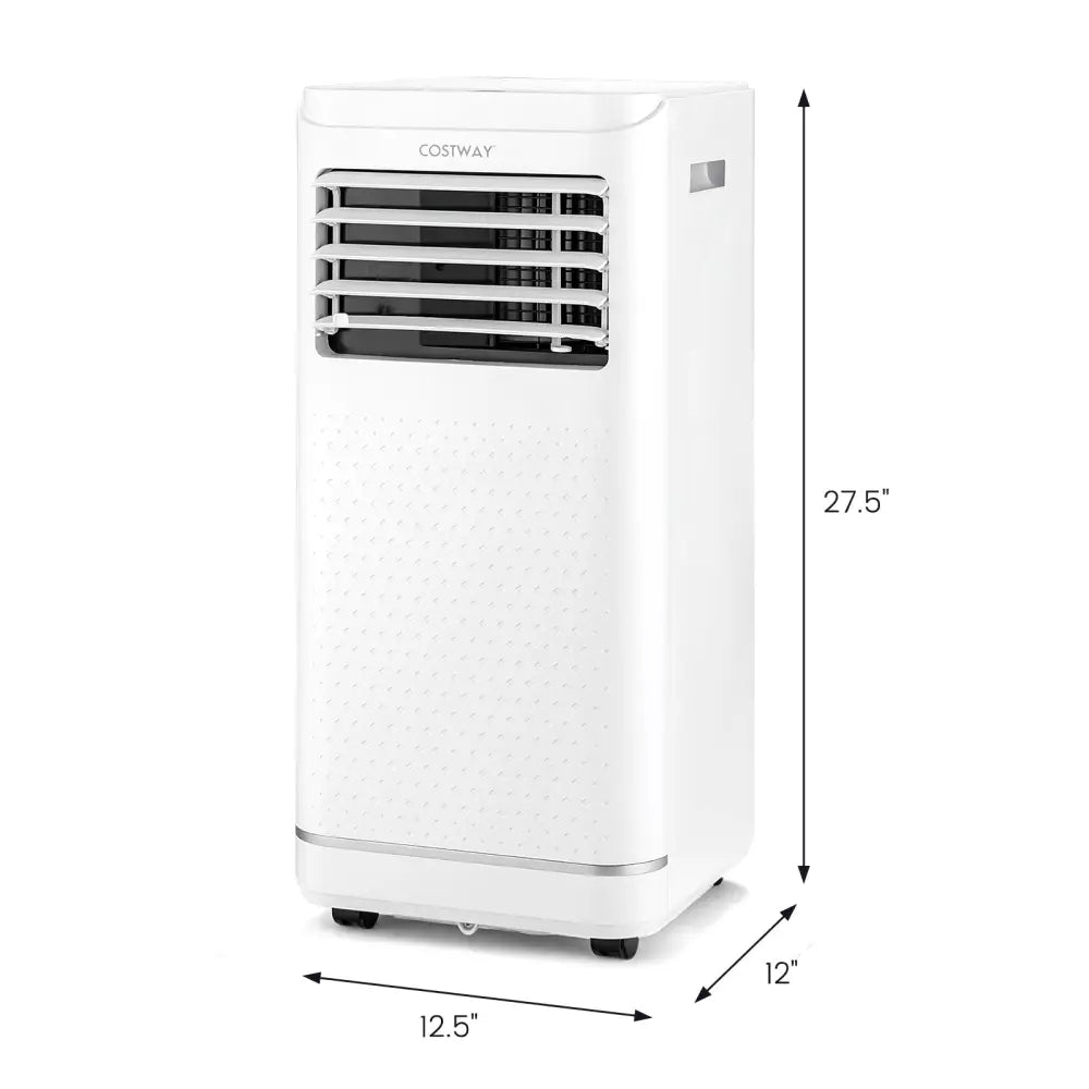 10000 BTU Portable Air Conditioner with Dehumidifier and Fan Mode - White - Portable Air Conditioners