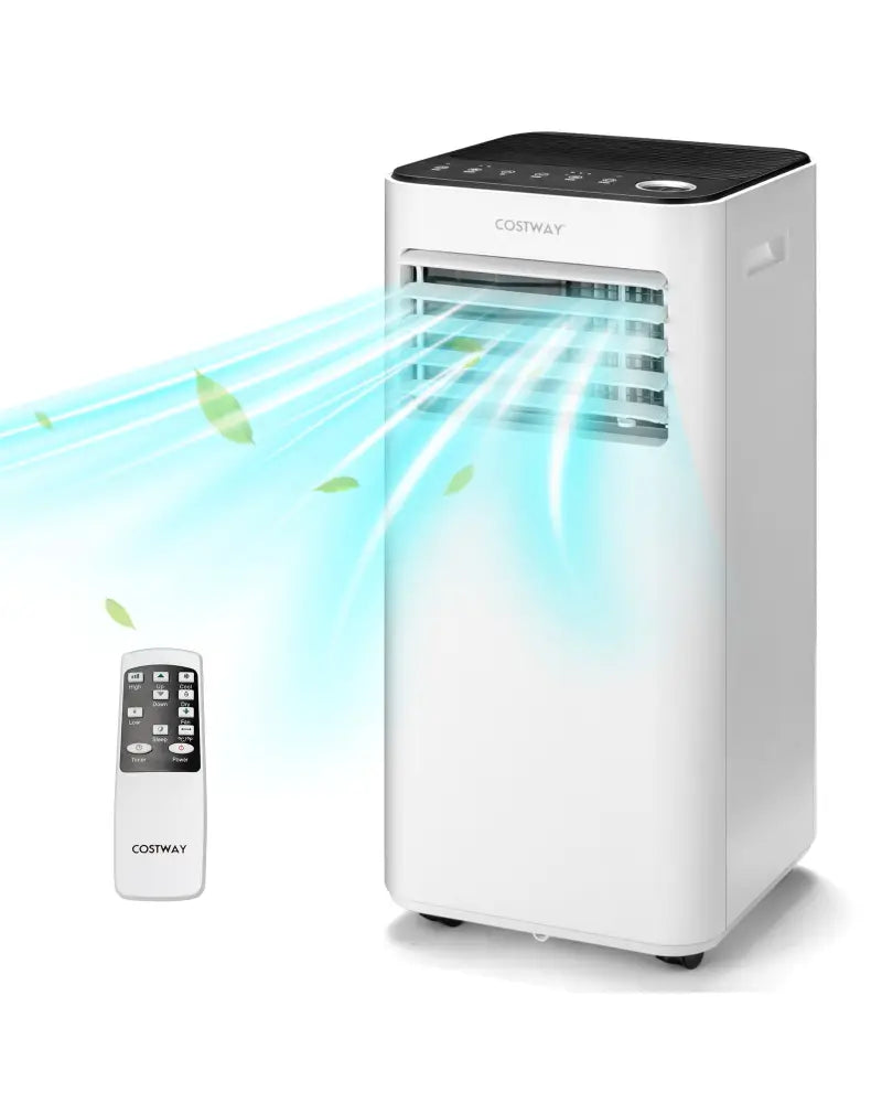 10000 BTU Portable Air Conditioner with Fan Dehumidifier Sleep Mode-White - White - Portable Air Conditioners