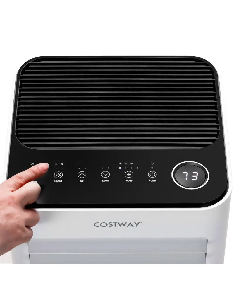 10000 BTU Portable Air Conditioner with Fan Dehumidifier Sleep Mode-White - White - Portable Air Conditioners