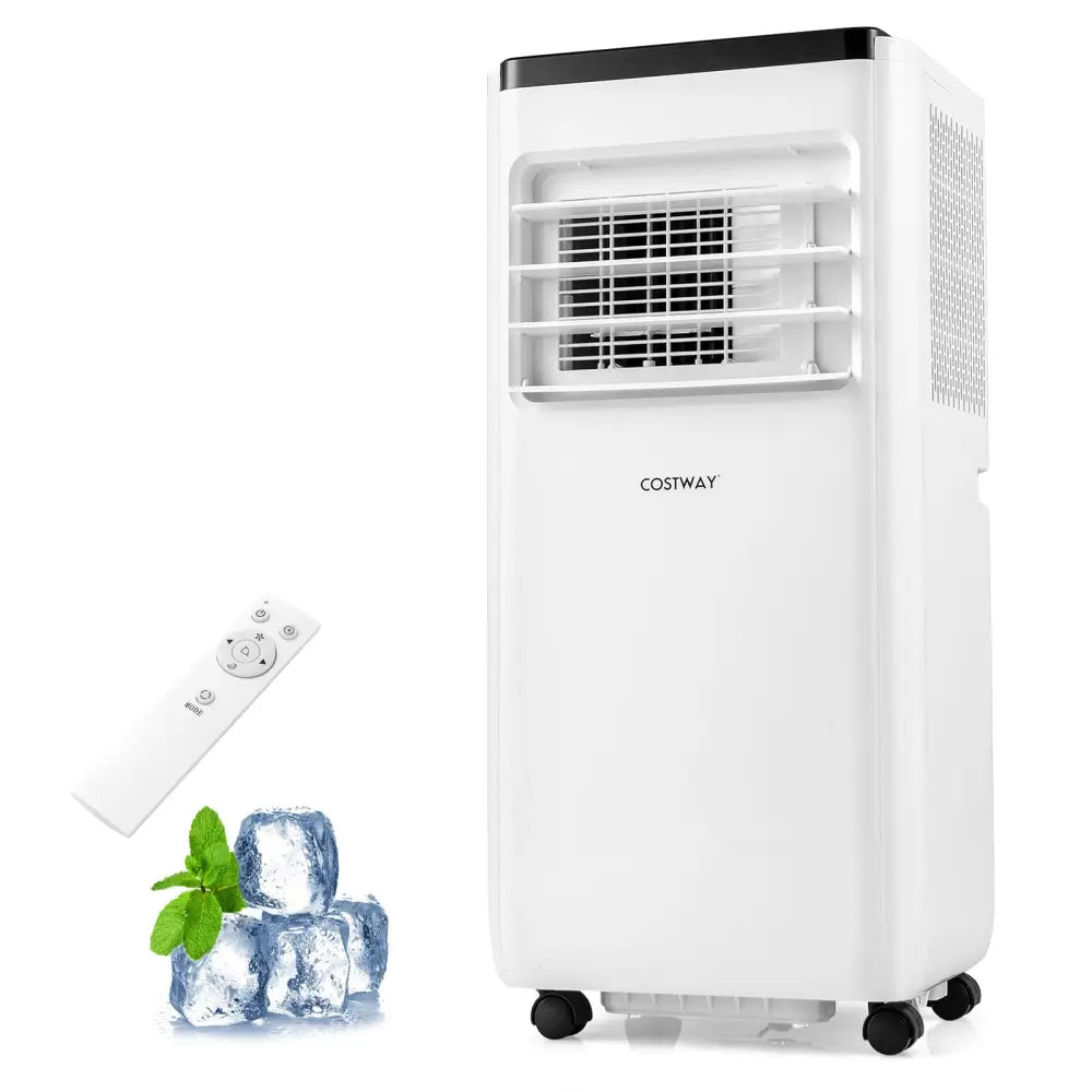 10000 BTU Portable Air Conditioner with Remote Control Cools up to 350 Sq.Ft - White - Portable Air Conditioners