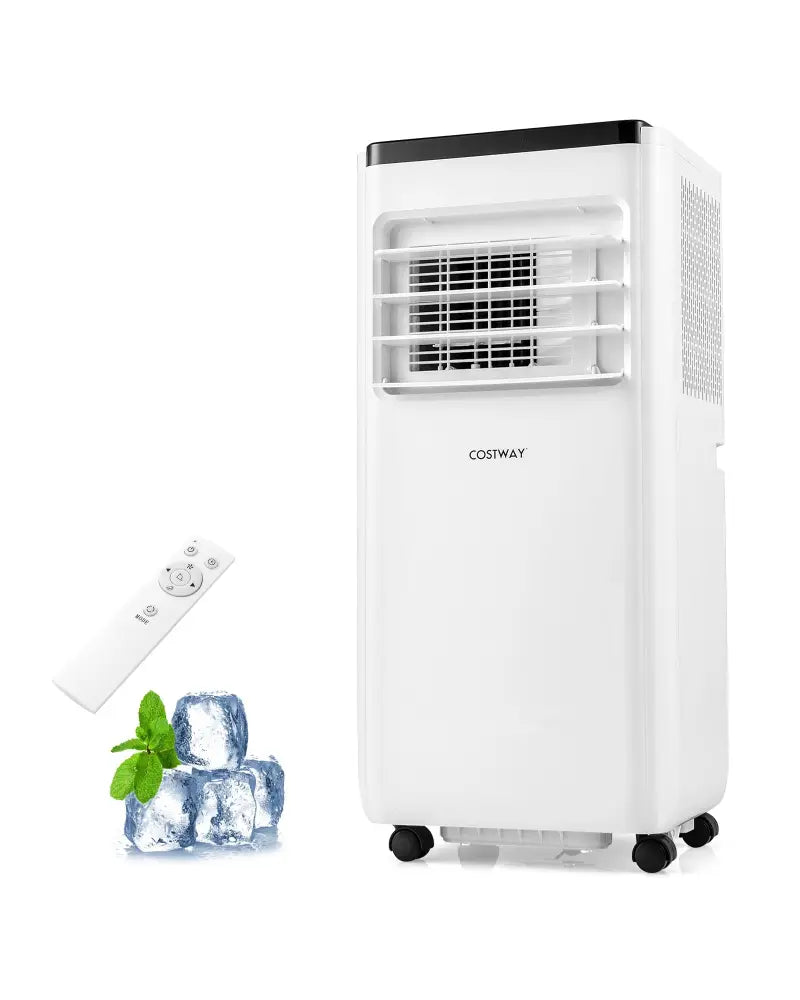 10000 BTU Portable Air Conditioner with Remote Control Cools up to 350 Sq.Ft - White - Portable Air Conditioners