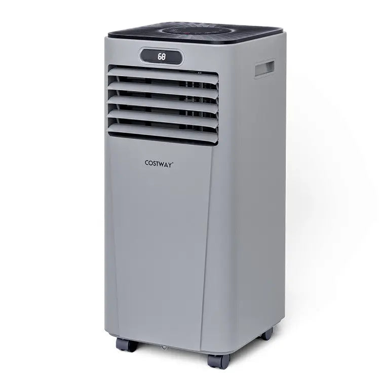 10000 BTU Portable Air Conditioner with Remote Control-Gray - Gray - Portable Air Conditioners
