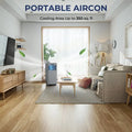 10000 BTU Portable Air Conditioner with Remote Control-Gray - Gray - Portable Air Conditioners