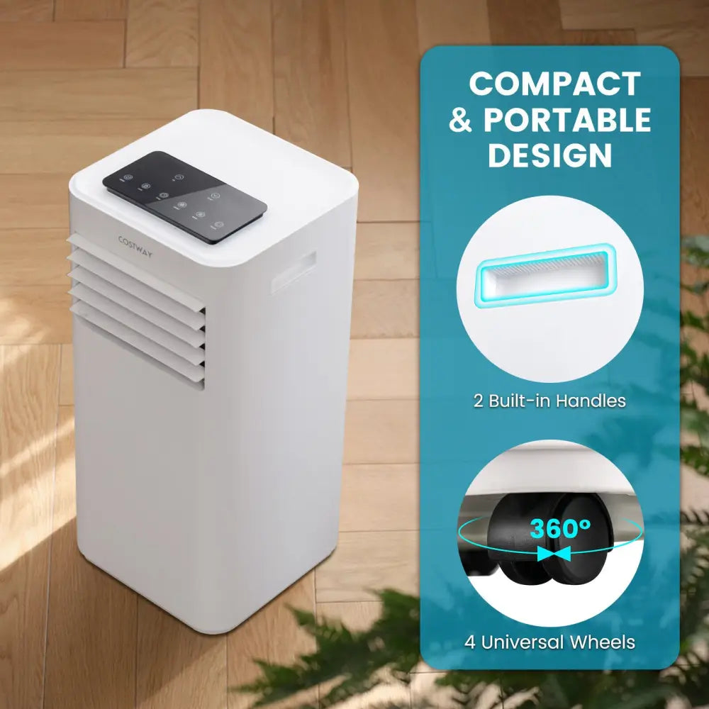 10000 BTU Portable Air Conditioner with Sleep Mode-10000 BTU - White - Portable Air Conditioners
