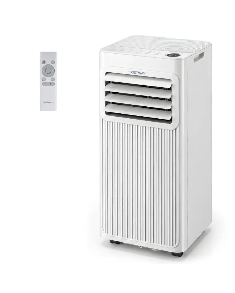 10000 BTU Portable AC with Sleep Mode and Window Kit Cools 450 Sq.Ft-White - White - Air Coolers